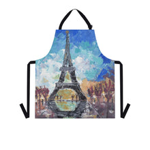 Load image into Gallery viewer, Apron - lightweight, silky finish 100% polyester, two front pockets. Many original artwork designs by Kerry Sandhu Art