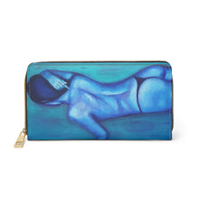 Load image into Gallery viewer, Pockets for cash, c/cards, coins, & more. Stylish faux leather, lots of original artworks by Kerry Sandhu Art to choose from