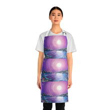 Load image into Gallery viewer, Apron - lightweight, silky finish 100% polyester, two front pockets. Many original artwork designs by Kerry Sandhu Art