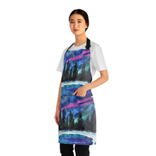 Load image into Gallery viewer, Apron - lightweight, silky finish 100% polyester, two front pockets. Many original artwork designs by Kerry Sandhu Art