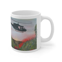 Load image into Gallery viewer, 11oz BPA, lead-free, microwave/dishwasher safe, white ceramic, vivid colours. Many original artworks by Kerry Sandhu Art