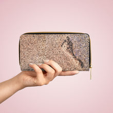 Load image into Gallery viewer, Pockets for cash, c/cards, coins, & more. Stylish faux leather, lots of original artworks by Kerry Sandhu Art to choose from