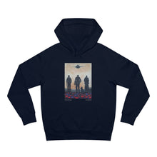 Load image into Gallery viewer, Hoodie 80/20 cotton/polyester anti-pill fleece, has a kangaroo pocket, sleeve cuff ribbing & is preshrunk by Kerry Sandhu Art