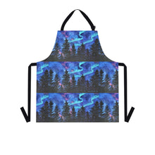 Load image into Gallery viewer, Apron - lightweight, silky finish 100% polyester, two front pockets. Many original artwork designs by Kerry Sandhu Art