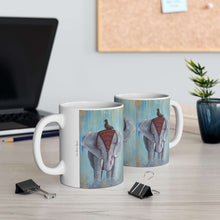 Load image into Gallery viewer, 11oz BPA, lead-free, microwave/dishwasher safe, white ceramic, vivid colours. Many original artworks by Kerry Sandhu Art