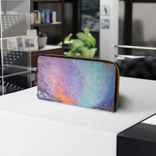 Load image into Gallery viewer, Pockets for cash, c/cards, coins, & more. Stylish faux leather, lots of original artworks by Kerry Sandhu Art to choose from