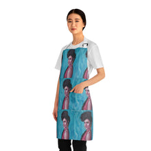 Load image into Gallery viewer, Apron - lightweight, silky finish 100% polyester, two front pockets. Many original artwork designs by Kerry Sandhu Art