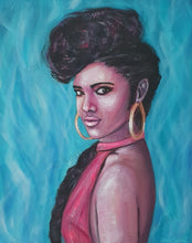 Load image into Gallery viewer, 'Girl On Fire' - ORIGINAL ARTWORK - by Kerry Sandhu Art