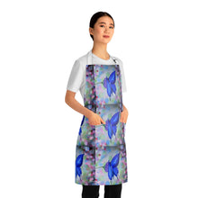 Load image into Gallery viewer, Apron - lightweight, silky finish 100% polyester, two front pockets. Many original artwork designs by Kerry Sandhu Art