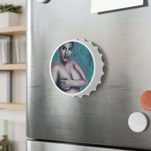 Load image into Gallery viewer, Plastic exterior w/ metallic bottom, magnetic back, 2 different opening mechanisms, matte finish. Art by Kerry Sandhu Art