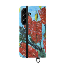 Load image into Gallery viewer, Rustic Bottle Brush - PHONE CASE WALLET - by Kerry Sandhu Art