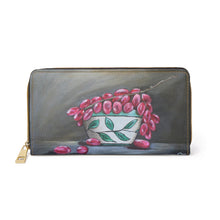 Load image into Gallery viewer, Pockets for cash, c/cards, coins, & more. Stylish faux leather, lots of original artworks by Kerry Sandhu Art to choose from