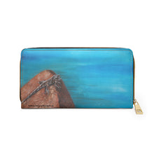 Load image into Gallery viewer, Pockets for cash, c/cards, coins, & more. Stylish faux leather, lots of original artworks by Kerry Sandhu Art to choose from