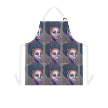 Load image into Gallery viewer, Apron - lightweight, silky finish 100% polyester, two front pockets. Many original artwork designs by Kerry Sandhu Art