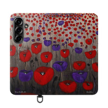 Load image into Gallery viewer, Benedictus (Poppies Only) - PHONE CASE WALLET - by Kerry Sandhu Art