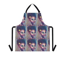 Load image into Gallery viewer, Apron - lightweight, silky finish 100% polyester, two front pockets. Many original artwork designs by Kerry Sandhu Art