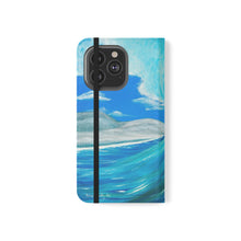 Load image into Gallery viewer, Ride the Wave - PHONE CASE WALLET - by Kerry Sandhu Art