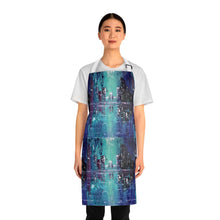 Load image into Gallery viewer, Apron - lightweight, silky finish 100% polyester, two front pockets. Many original artwork designs by Kerry Sandhu Art