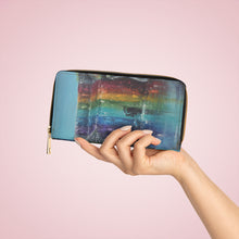 Load image into Gallery viewer, Pockets for cash, c/cards, coins, & more. Stylish faux leather, lots of original artworks by Kerry Sandhu Art to choose from