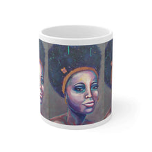 Load image into Gallery viewer, 11oz BPA, lead-free, microwave/dishwasher safe, white ceramic, vivid colours. Many original artworks by Kerry Sandhu Art