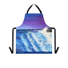 Load image into Gallery viewer, Apron - lightweight, silky finish 100% polyester, two front pockets. Many original artwork designs by Kerry Sandhu Art