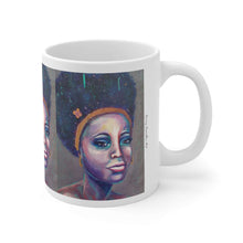 Load image into Gallery viewer, 11oz BPA, lead-free, microwave/dishwasher safe, white ceramic, vivid colours. Many original artworks by Kerry Sandhu Art