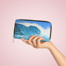 Load image into Gallery viewer, Pockets for cash, c/cards, coins, & more. Stylish faux leather, lots of original artworks by Kerry Sandhu Art to choose from