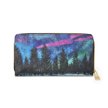 Load image into Gallery viewer, Pockets for cash, c/cards, coins, & more. Stylish faux leather, lots of original artworks by Kerry Sandhu Art to choose from