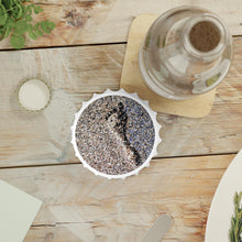 Load image into Gallery viewer, Plastic exterior w/ metallic bottom, magnetic back, 2 different opening mechanisms, matte finish. Art by Kerry Sandhu Art