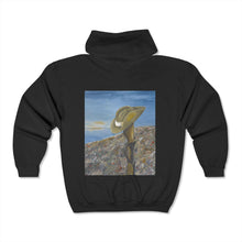 Load image into Gallery viewer, I was Only 19 (Lest We Forget) - Unisex ZIP UP HOODIE (Image on back) - by Kerry Sandhu Art