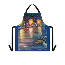 Load image into Gallery viewer, Apron - lightweight, silky finish 100% polyester, two front pockets. Many original artwork designs by Kerry Sandhu Art