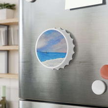 Load image into Gallery viewer, Plastic exterior w/ metallic bottom, magnetic back, 2 different opening mechanisms, matte finish. Art by Kerry Sandhu Art