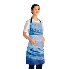 Load image into Gallery viewer, Apron - lightweight, silky finish 100% polyester, two front pockets. Many original artwork designs by Kerry Sandhu Art
