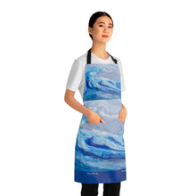 Load image into Gallery viewer, Apron - lightweight, silky finish 100% polyester, two front pockets. Many original artwork designs by Kerry Sandhu Art
