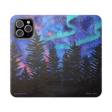 Load image into Gallery viewer, Northern Lights - PHONE CASE WALLET - by Kerry Sandhu Art