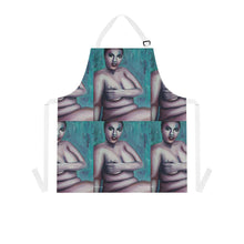 Load image into Gallery viewer, Apron - lightweight, silky finish 100% polyester, two front pockets. Many original artwork designs by Kerry Sandhu Art