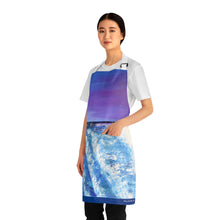 Load image into Gallery viewer, Apron - lightweight, silky finish 100% polyester, two front pockets. Many original artwork designs by Kerry Sandhu Art