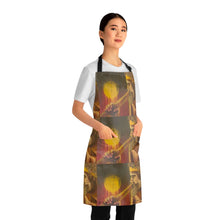 Load image into Gallery viewer, Apron - lightweight, silky finish 100% polyester, two front pockets. Many original artwork designs by Kerry Sandhu Art