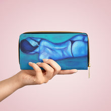 Load image into Gallery viewer, Pockets for cash, c/cards, coins, & more. Stylish faux leather, lots of original artworks by Kerry Sandhu Art to choose from