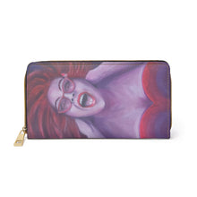 Load image into Gallery viewer, Pockets for cash, c/cards, coins, & more. Stylish faux leather, lots of original artworks by Kerry Sandhu Art to choose from