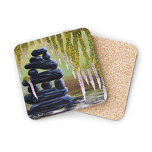 Load image into Gallery viewer, 'The Light'. Beautiful textured white feathers cascading down through light rays, on a round canvas by Kerry Sandhu Art