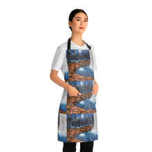 Load image into Gallery viewer, Apron - lightweight, silky finish 100% polyester, two front pockets. Many original artwork designs by Kerry Sandhu Art