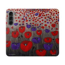 Load image into Gallery viewer, Benedictus (Poppies Only) - PHONE CASE WALLET - by Kerry Sandhu Art