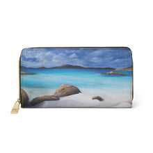 Load image into Gallery viewer, Pockets for cash, c/cards, coins, & more. Stylish faux leather, lots of original artworks by Kerry Sandhu Art to choose from