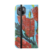 Load image into Gallery viewer, Rustic Bottle Brush - PHONE CASE WALLET - by Kerry Sandhu Art