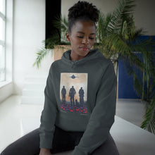 Load image into Gallery viewer, Hoodie 80/20 cotton/polyester anti-pill fleece, has a kangaroo pocket, sleeve cuff ribbing & is preshrunk by Kerry Sandhu Art