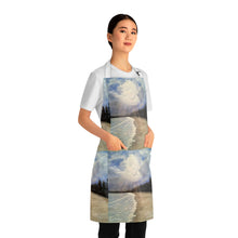 Load image into Gallery viewer, Apron - lightweight, silky finish 100% polyester, two front pockets. Many original artwork designs by Kerry Sandhu Art