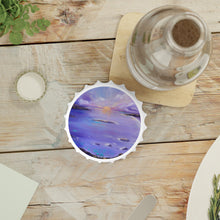 Load image into Gallery viewer, Plastic exterior w/ metallic bottom, magnetic back, 2 different opening mechanisms, matte finish. Art by Kerry Sandhu Art
