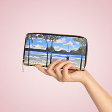 Load image into Gallery viewer, Pockets for cash, c/cards, coins, & more. Stylish faux leather, lots of original artworks by Kerry Sandhu Art to choose from