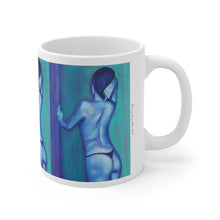 Load image into Gallery viewer, 11oz BPA, lead-free, microwave/dishwasher safe, white ceramic, vivid colours. Many original artworks by Kerry Sandhu Art